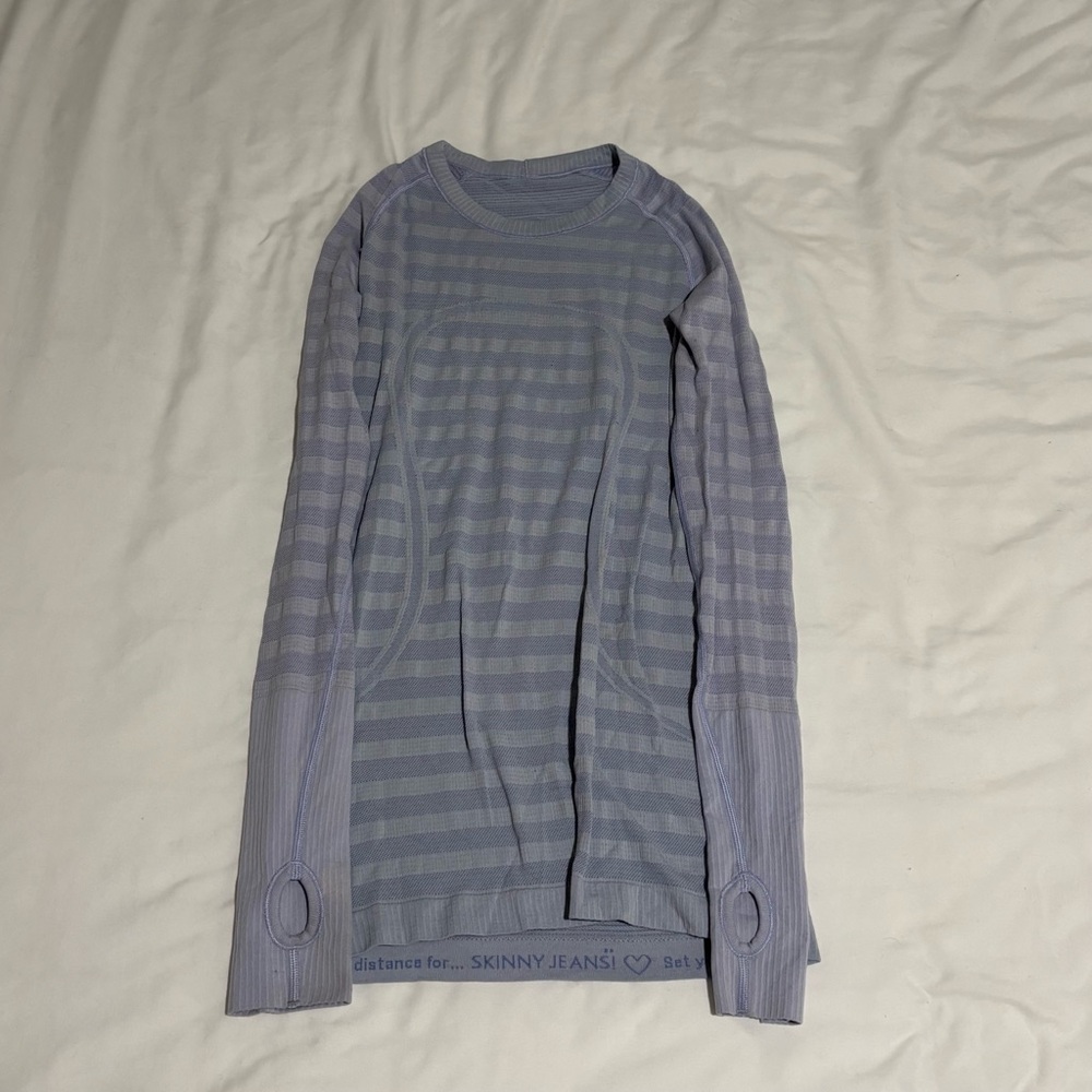 Striped Long Sleeve Shirt - Blue